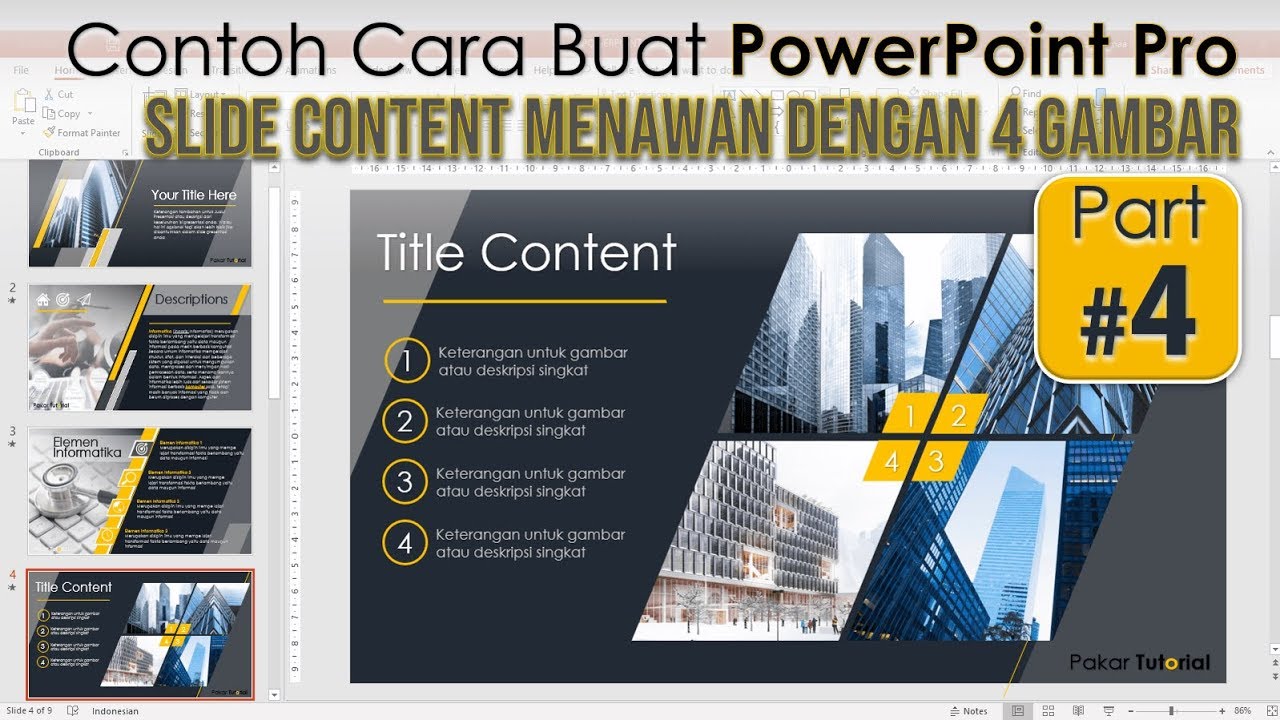 Contoh Desain Power Point Menarik - Anjing Keluarga