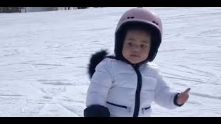 Snowboarding with Stormi