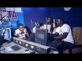 seyi law in the studio of futa radio with mcrhelax u0026 deeja mango