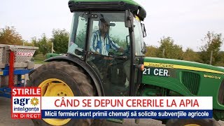 Subvenții APIA: Când se depun cererile unice pe 2019