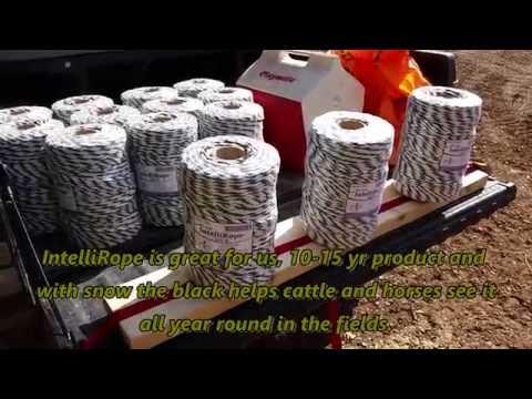 Pasture Electric Fence Installation with Solar Charger Pasture Electric Fence Installation with Solar Charger