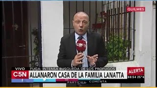 C5N - Triple Crimen: Allanaron la casa de la hermana de los Lanatta en Quilmes