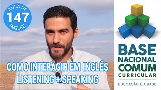 AULA DE INGLÊS  Como interagir em sala de aula important expressions BNCC