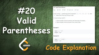 Valid Parentheses using O(1) Space | Live Coding with Explanation | Leetcode - 20