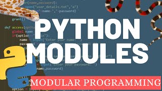 python modules tutorial | how to use the python standard library