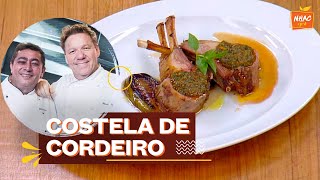 Costela de cordeiro com ervas aromáticas e jiló ao mel | Claude Troisgros e Batista |Que Marravilha!