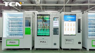 TCN Vending Machine With A Transparent Touchscreen Display