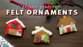 Felt Christmas Ornaments 🌟 DIY Holiday Crafts
