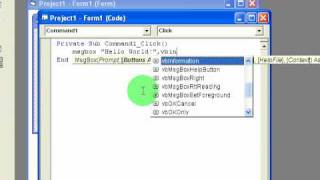 Visual Basic 6 - First Application "Hello World"