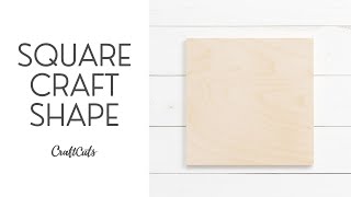 Square Craft Shape - Product Video | CraftCuts.com