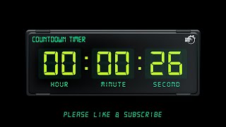 26 SECONDS TIMER - 1080p - COUNTDOWN TIMER