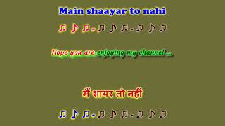 NEW STYLE - BOBBY -  Main shayar to nahi - Karaoke