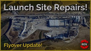 Launch Site Repairs ahead of Flight 4! Starbase Flyover Update 39