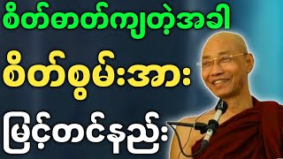 ပါမောက္ခချုပ်ဆရာတော် တရားတော်များ စိတ်ဓာတ်ကျတဲ့အခါ စိတ်စွမ်းအား မြင့်တင်နည်း တရားတော်