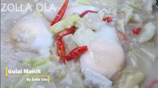 Resep Kol \u0026 Telur Gulai putih / Gulai manis