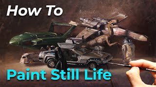 How to Paint Still Life! Painting Tutorial | My Childhood Toys!