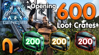 ARK GENESIS Opening 600 Loot Crates Boxes WHAT'S INSIDE?