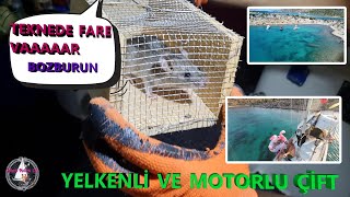 YELKENLİMİZ DORİS ile 2023- No:6 -TEKNEDE FARE VAR- BOZBURUN - KİSELİ ADA -YELKENLİ VE MOTORLU ÇİFT