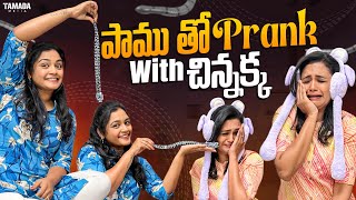 పాము తో Prank With చిన్నక్క || Siri's World || Sirisha Vlogs || Tamada Media