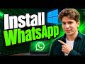 How To Install WhatsApp Without Microsoft Store (Windows 1011 Tutorial) [2026 Guide]