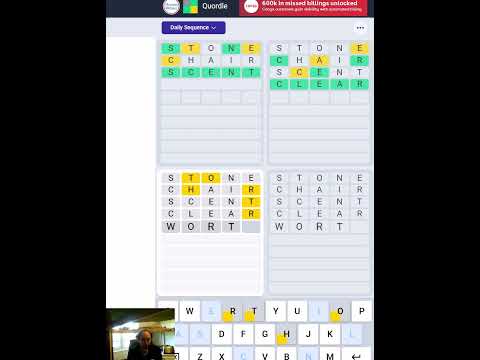 Sequence Quordle: 4 Wordles IN ORDER?! - YouTube