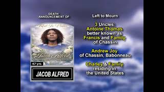 Jacob Alfred ~ Long Obituary