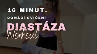 16 MIN | Diastáza Workout || Domácí cvičení || Po porodu do formy. ❤️ Fitanet.cz