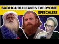 Sadhguru makes a foreign anchor speechless | Foreigner Reaction