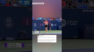 😡 Tense tennis confrontation between Danielle Collins and Maria Sakkari 🎾 | #shorts | NYP Sports