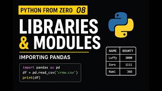 Python From Zero 08 — Libraries & Modules
