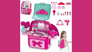 SET TOCADOR PEINADOR MALETA ACCESORIOS JUGUETE NIÑA