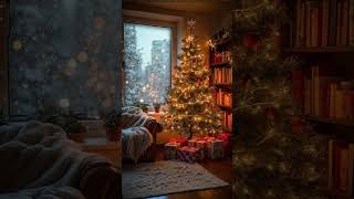 #christmas #window #winter #snow #christmastree #tree #snowfall #cozy #relaxing