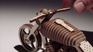 Motorbike Wooden Model
