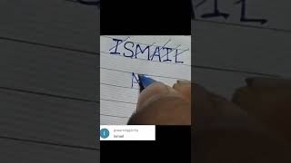 ISMAIL NAME PROFILE LOGO CREAT 🔥 ✨ 💥 comment your name #viraltrendingshorts   #logodesign #shorts