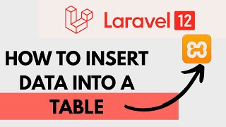 How to insert data into the database in laravel 12