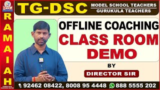 TG-DSC MODEL SCHOOL TEACHERS \u0026 GURUKULA TEACHERS | OFFLINE CASS ROOM DEMO | BY DIRECTOR SIR | RCCC