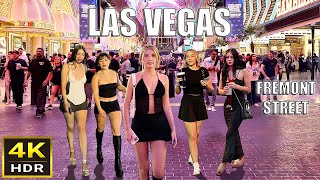 Fremont Street Las Vegas Late Night People Watching | October 2024