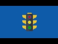 Traffic light RED Blue Screen - Green Screen Footage