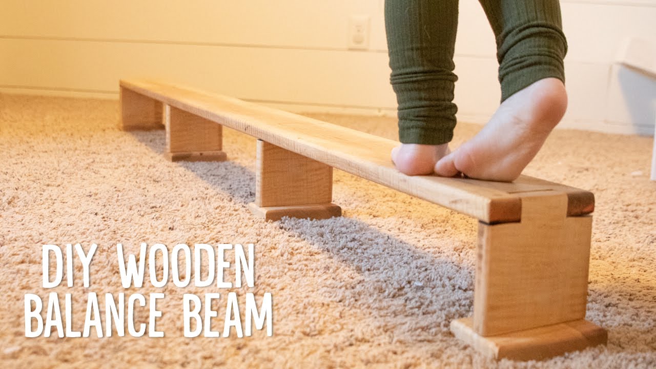 Kids Balance Beam // DIY Gymnastics - YouTube