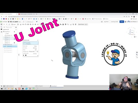 U Joint - Day 63 Of 100 OnShape Journey - YouTube