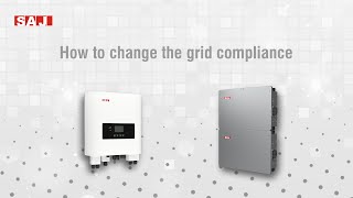 SAJ H1 Technical Video Training: How to Change the Grid Compliance