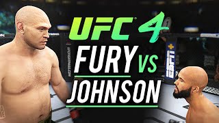 EA Sports UFC 4 - TYSON FURY VS DEMETRIOUS "MIGHTY MOUSE" JOHNSON CPU vs CPU (RAW GAMEPLAY)