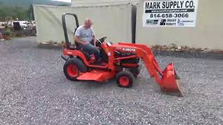 2003 Kubota BX2200 Sub Compact Tractor With Loader Belly Mower 4X4 Diesel Bobcat