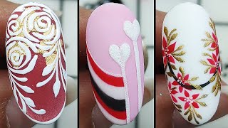 New Nail Art Ideas 2025 | Cute Valentines nails | Beautiful Nail Art Tutorial Compilation#nailicious