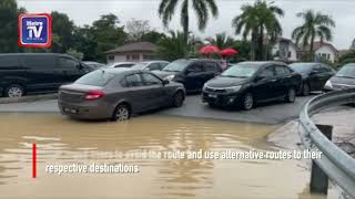 Federal Highway, NKVE flooded