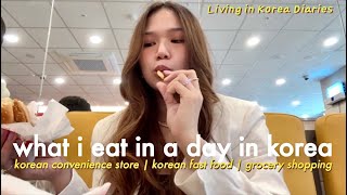 KOREAN FOOD MUKBANG VLOG 🐹 WHAT I EAT IN A DAY IN KOREA (living in korea diaries) | DONI KIM