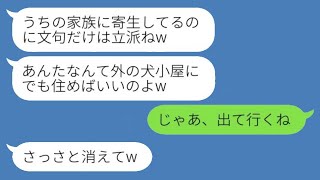 義妹が里帰り出産中に、兄嫁である私を寄生虫のように扱って実家から追い出そうとして「外の犬小屋で生活すれば？」と笑ったところ、穏やかな嫁が怒って出て行くことになった。