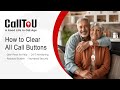 CallToU CC28 -E-05W How to Clear All Call Buttons on Your Caregiver Pager System