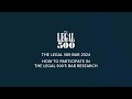 The Legal 500 Bar: Submission Guide