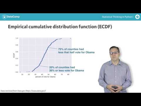 Python tutorial: Cumulative Distribution Functions Python tutorial: Cumulative Distribution Functions